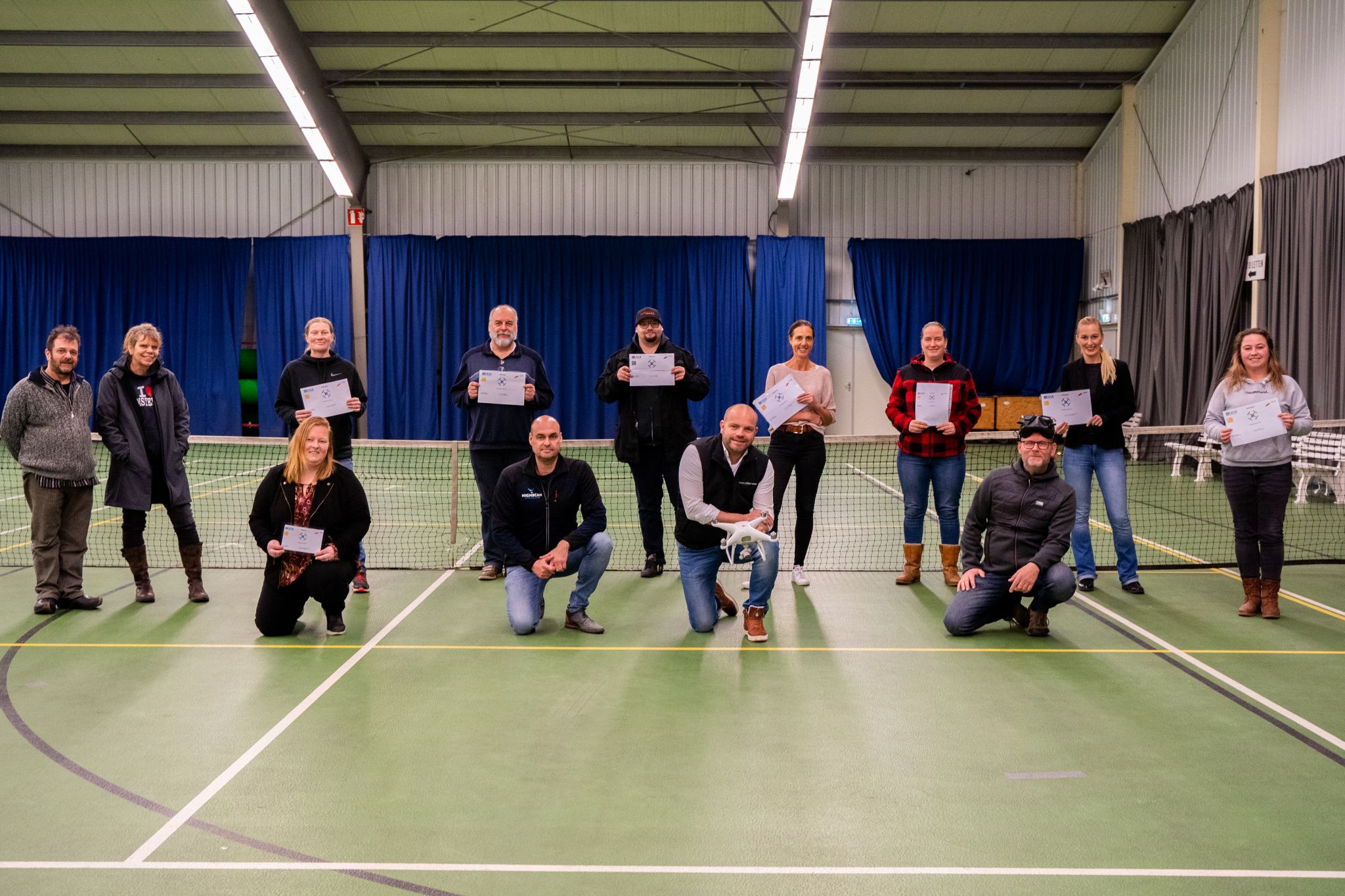 Dronepiloten geslaagd